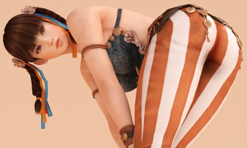 Картинка 3д+графика anime+ аниме коса взгляд девушка