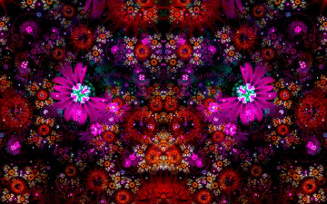 Картинка 3д+графика fractal+ фракталы цвета узор фон