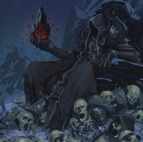 Обои картинки фото diablo iii,  reaper of souls, видео игры, арт, демон, скелеты, reaper, of, souls, diablo, iii