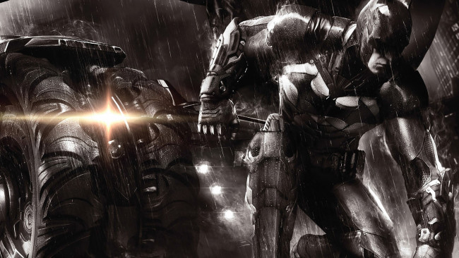 Обои картинки фото видео игры, batman,  arkham knight, супермен