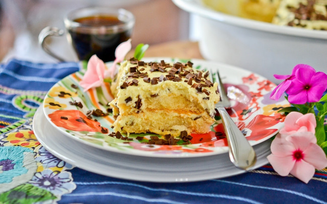 Обои картинки фото еда, пирожные,  кексы,  печенье, пирожное, цветы