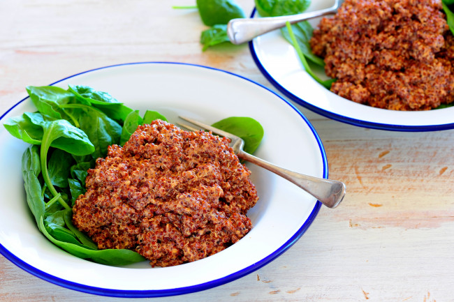 Обои картинки фото еда, вторые блюда, второе, блюдо, шпинат, каша