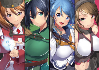 Картинка аниме kantai+collection девушки