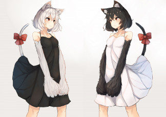 Картинка аниме животные +существа plan ёкай девушки planhaplalan