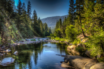 Картинка природа реки озера река лес горы