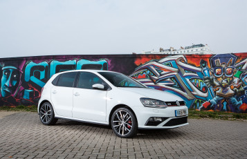 Картинка автомобили volkswagen светлый 2014г typ 6r uk-spec 5-door gti polo