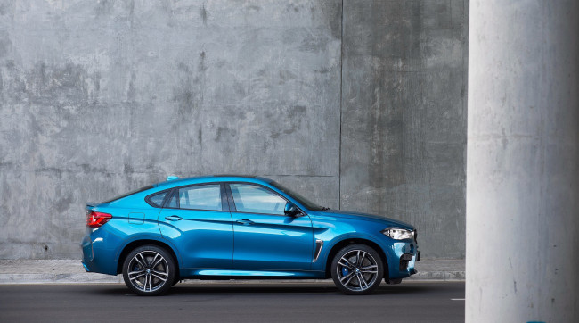 Обои картинки фото автомобили, bmw, синий, 2015г, f16, za-spec, x6, m