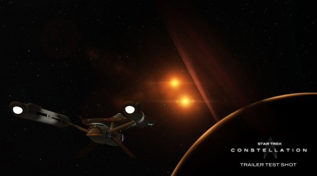 Обои картинки фото star trek constellation, видео игры, - star trek constellation, космический, корабль, вселенная, полет