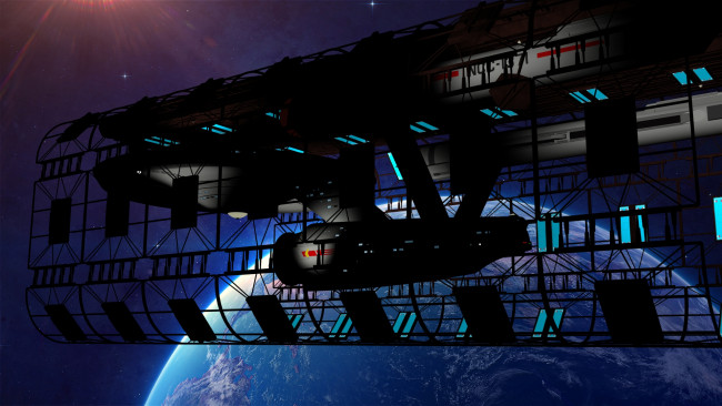 Обои картинки фото видео игры, - star trek constellation, планета, вселенная, полет, космический, корабль