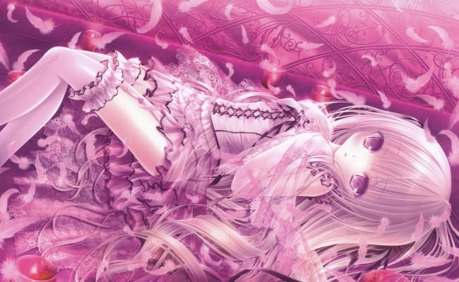 Обои картинки фото аниме, tinkle , artbook, tinkle, взгляд, девушка, арт