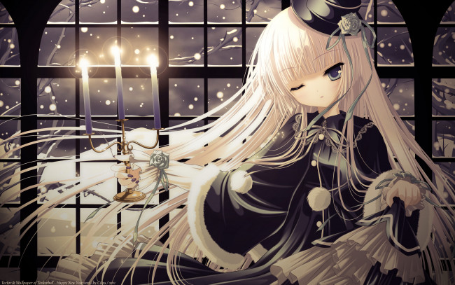 Обои картинки фото by cilou, аниме, tinkle , artbook, арт, tinkle, взгляд, девушка