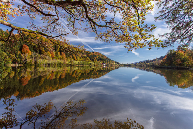 Обои картинки фото природа, реки, озера, река, лес, горы