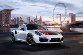 Картинка автомобили porsche 911 turbo s coupe sg50 custom-built for singapore 991 2015г