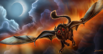 Картинка фэнтези существа крылья существо монстр чудовище