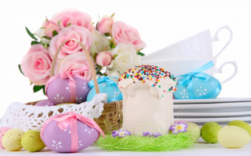Картинка праздничные пасха кулич