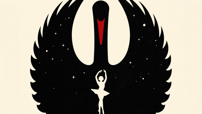 Обои картинки фото black swan, рисованное, кино, Черный, лебедь