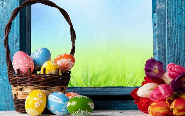 Обои картинки фото праздничные, пасха, весна, яйца
