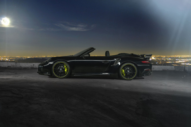 Обои картинки фото автомобили, porsche, techart, 911, turbo, cabriolet, 991, 2016г