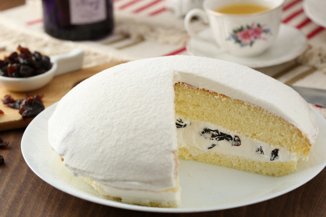 Обои картинки фото еда, торты, крем, пирог, бисквит