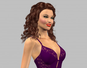 Картинка 3д+графика люди+ people взгляд девушка фон