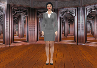 Картинка 3д+графика люди+ people фон взгляд девушка