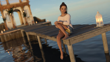 Картинка 3д+графика люди+ people девочка фон взгляд