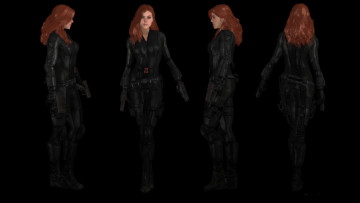 Картинка 3д+графика люди+ people девушки взгляд фон