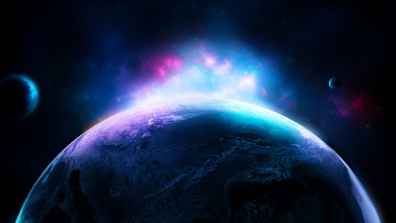 Картинка космос арт вселенная планеты звезды галактика