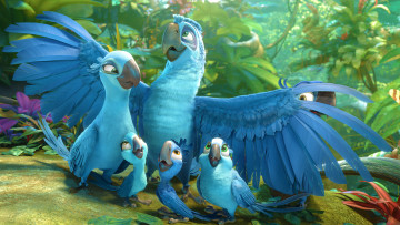 обоя мультфильмы, rio 2, персонажи