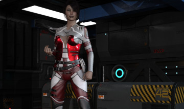 Картинка 3д+графика фантазия+ fantasy девушка фон взгляд