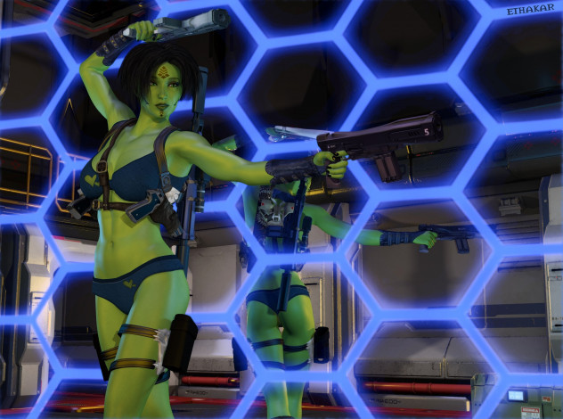 Обои картинки фото 3д графика, фантазия , fantasy, халк, фон, взгляд