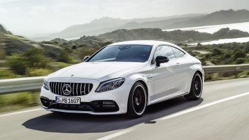 Картинка mercedes-benz+amg+c-63+s+coupe+2019 автомобили mercedes-benz белый 2019 coupe s c-63 amg