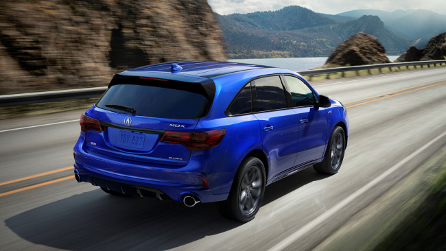 Обои картинки фото acura mdx-a spec 2019, автомобили, acura, mdx-a, spec, 2019, blue