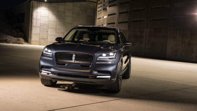 Обои картинки фото lincoln aviator concept 2018, автомобили, lincoln, 2018, concept, aviator