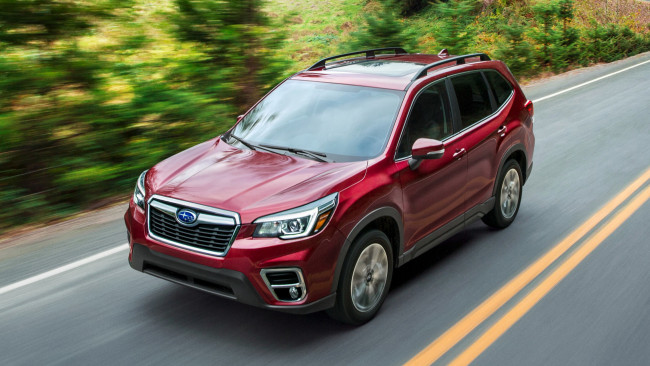 Обои картинки фото subaru forester 2019, автомобили, subaru, красный, forester, 2019