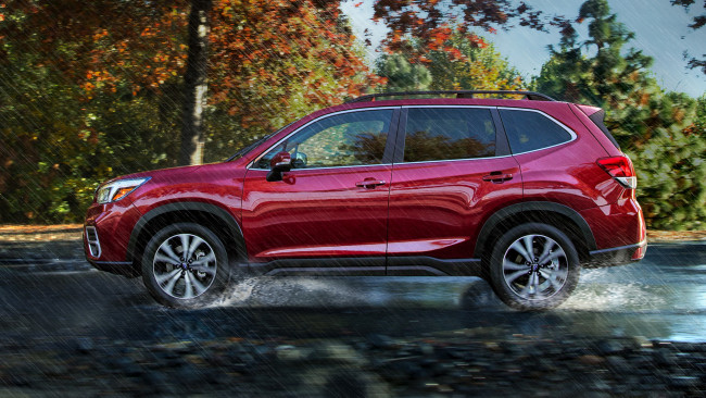 Обои картинки фото subaru forester 2019, автомобили, subaru, красный, 2019, forester
