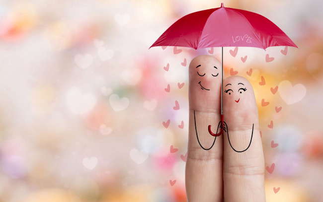 Обои картинки фото праздничные, день святого валентина,  сердечки,  любовь, день, святого, валентина, сердце, праздник, зонт, valentine's, day