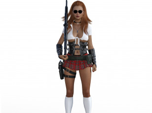 Картинка 3д+графика фантазия+ fantasy фон взгляд девушка