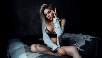 Картинка девушки -unsort+ блондинки +светловолосые фон взгляд девушка