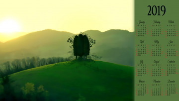 Картинка календари фэнтези растение природа дерево