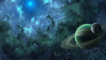 Картинка космос арт звезды галактика вселенная планеты