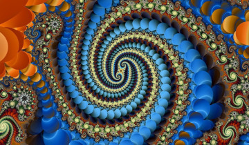 Картинка 3д+графика фракталы+ fractal узор фон цвет