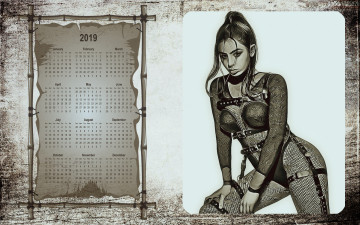 Картинка календари компьютерный+дизайн девушка