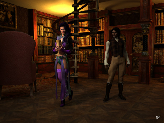 Обои картинки фото 3д графика, люди , people, фон, взгляд, девушка