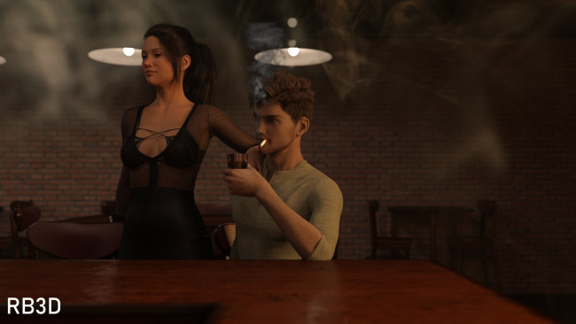 Обои картинки фото 3д графика, люди , people, фон, взгляд, девушка