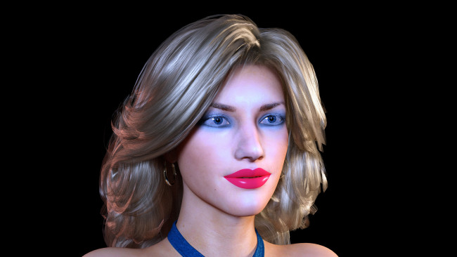 Обои картинки фото 3д графика, портрет , portraits, девушка, взгляд, фон