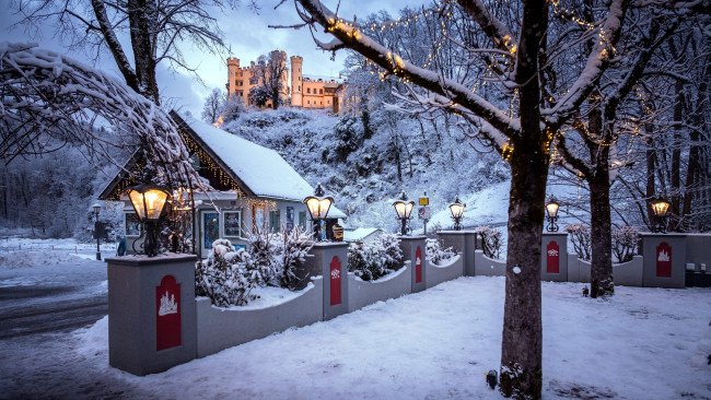 Обои картинки фото hohenschwangau castle, города, замки германии, hohenschwangau, castle