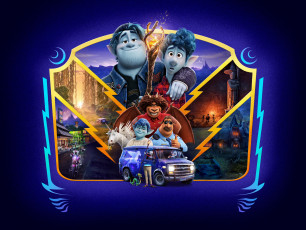 обоя onward ,  2020, мультфильмы, onward, мультфильм, постер, ian, lightfoot, вперед