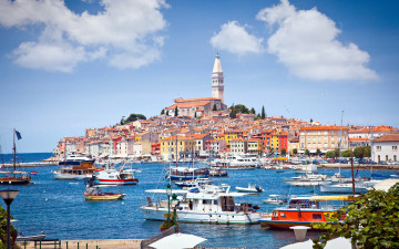 обоя church of st euphemia, города, ровинь , хорватия, church, of, st, euphemia