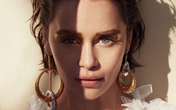 Картинка девушки emilia+clarke актриса шатенка лицо серьги